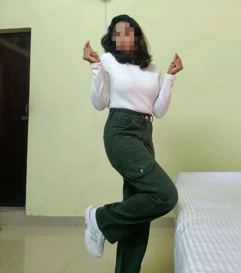 Price Drop 🥳 Green Denim Cargo Pants