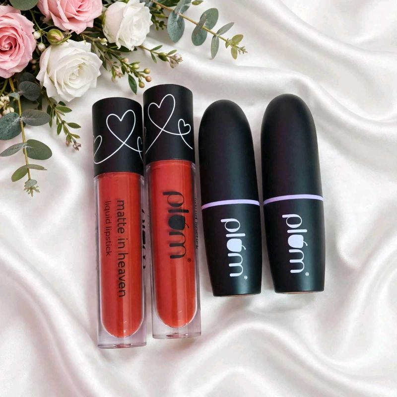 Plum Matte Liquid Lipsticks - Set of 4