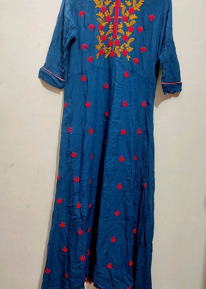 Blue Color Kurti For Girl Or Women 36 Bust