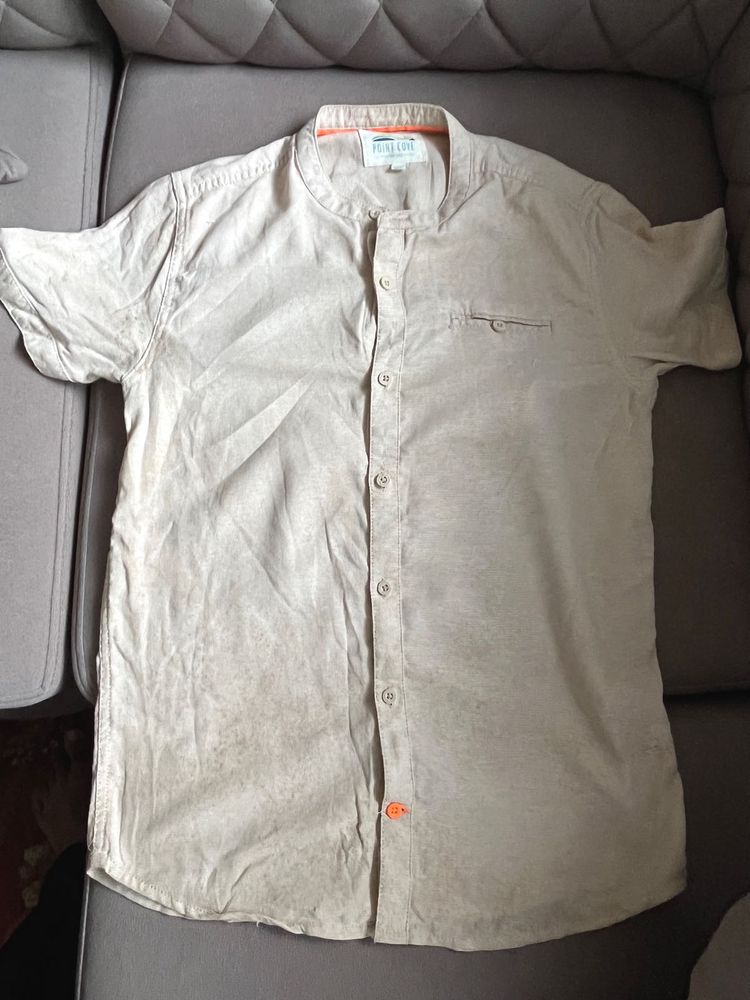 Men's Casual Linen Blend Shirt