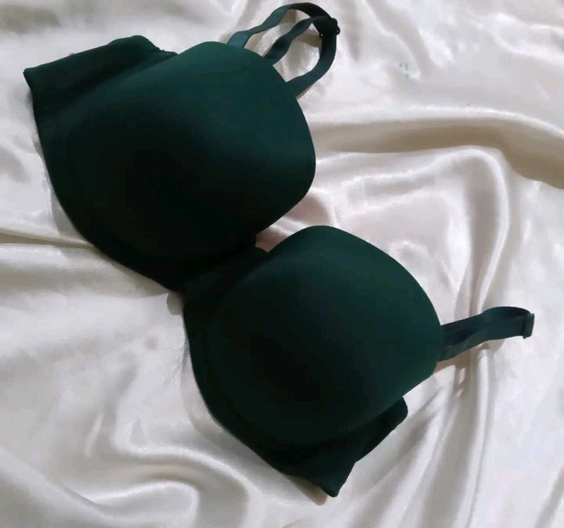 Deep Green Padded Bra