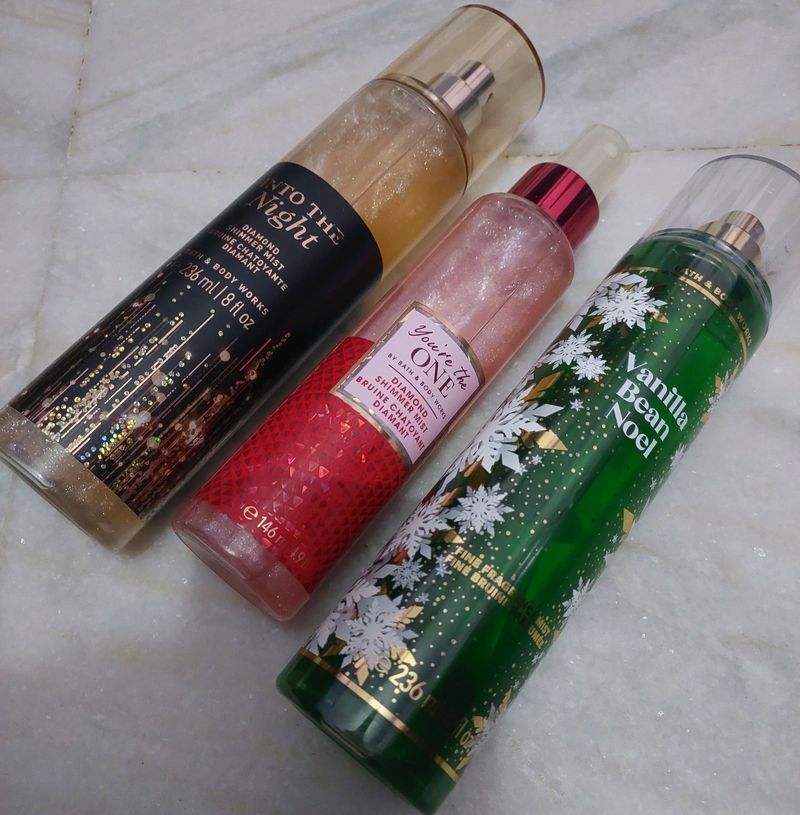 Bath And Body Works Mists 236 Ml Each