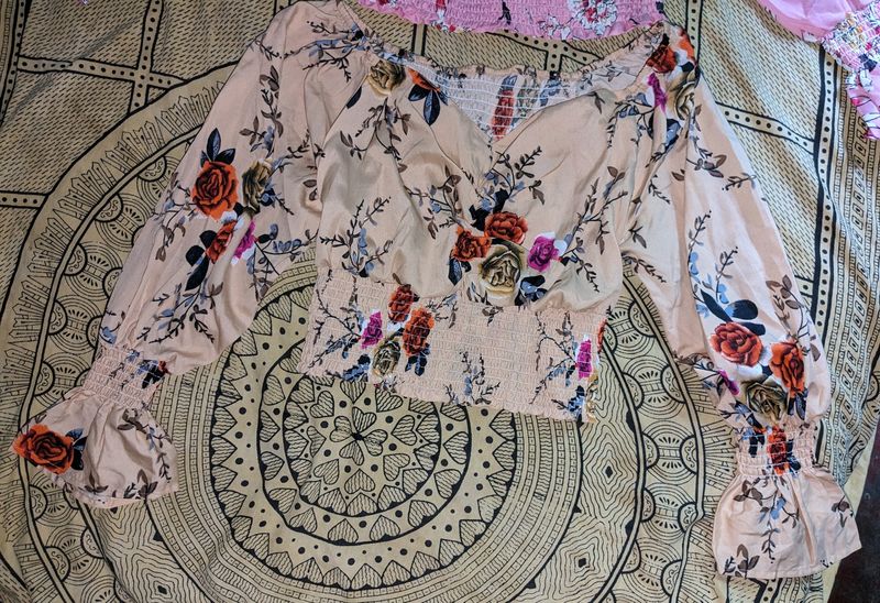 Flora Printed Crop Top