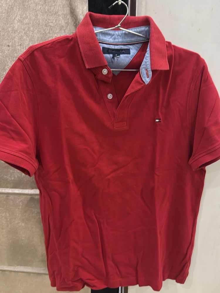 Tommy Hilfiger Red Polo T-Shirt