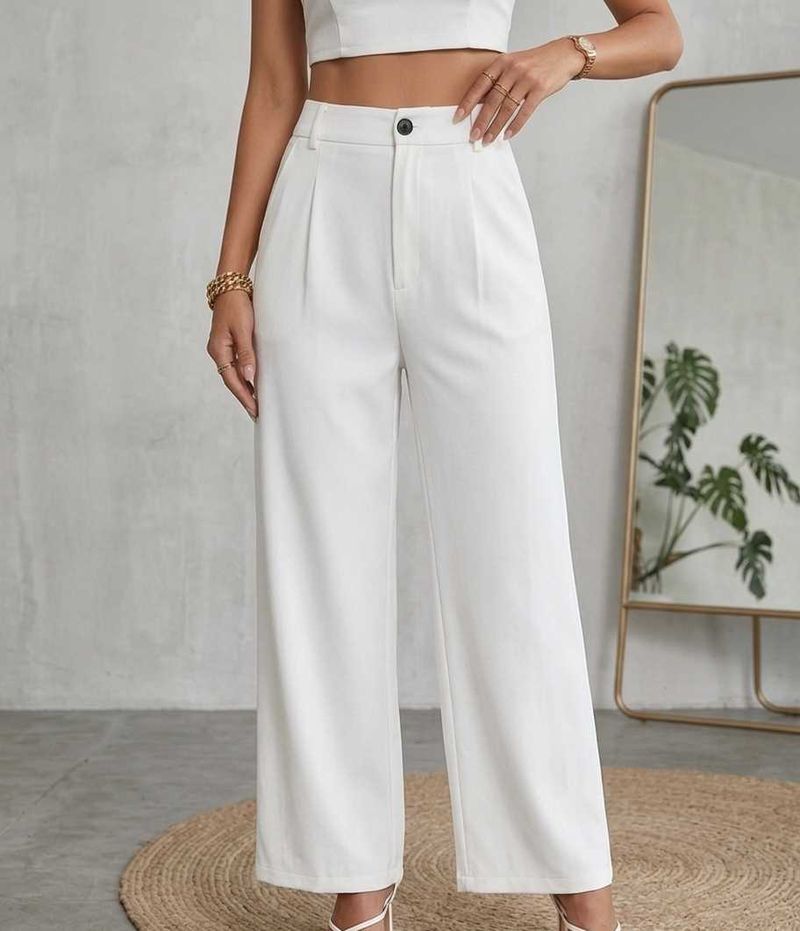 Casual White Trousers
