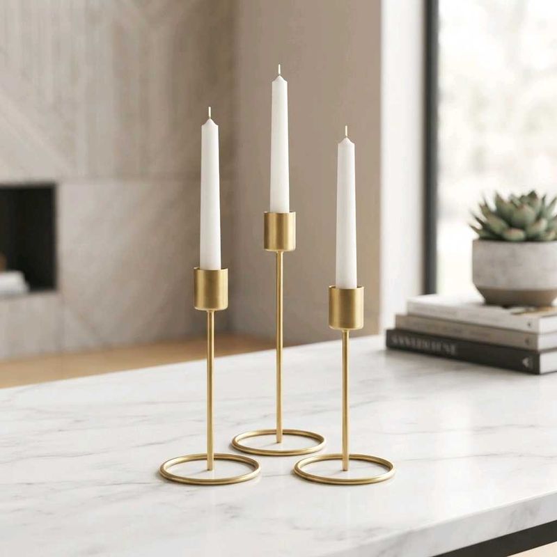 3 size candles set.
