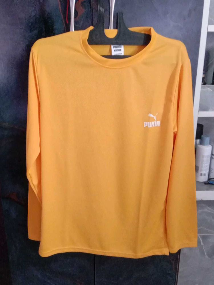 Puma Long Sleeve Shirt - Mustard