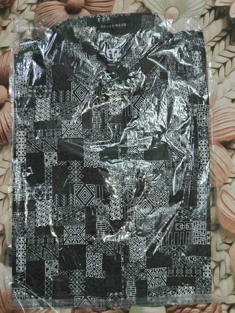Men's Printed Casual Shirt XXL