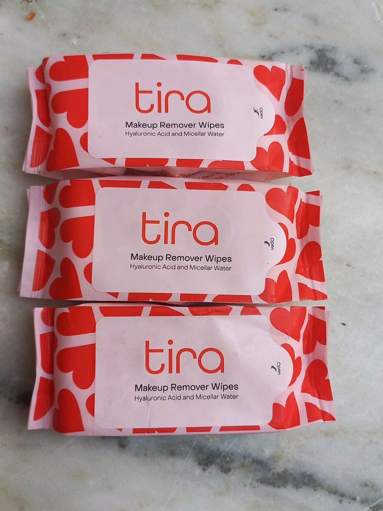 Tira Makeup Remover Wipes - Pack of 3