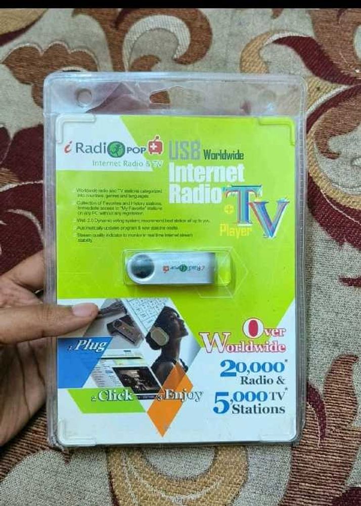 USB Worldwide Internet Radio+ TV Player