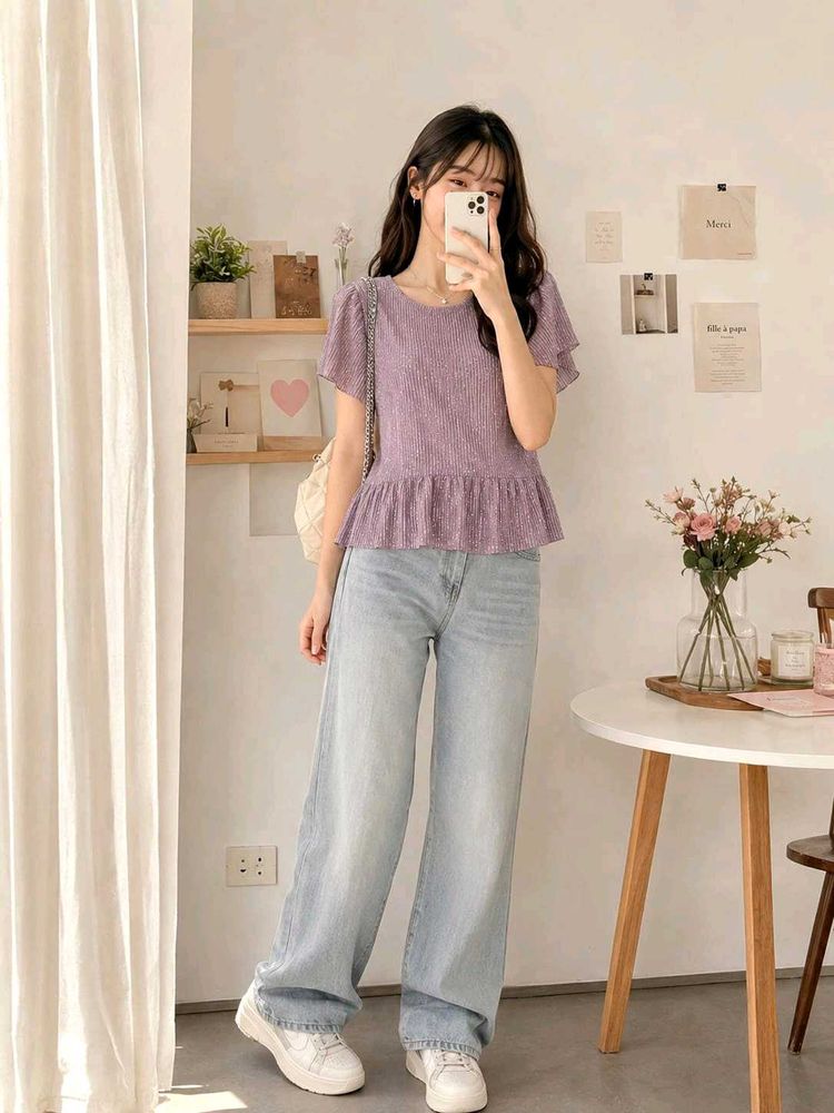 Beautiful pink shimmer top