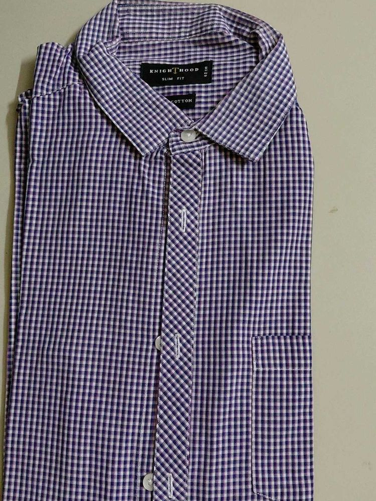 checked formal shirt