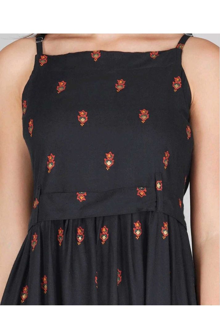 Black Printed Sundress