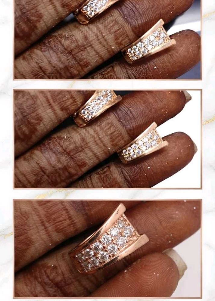 Elegant Rose Gold Diamond earing