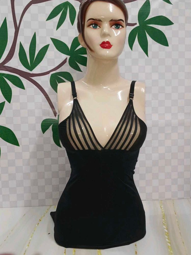 (700)Black Striped Bodysuit