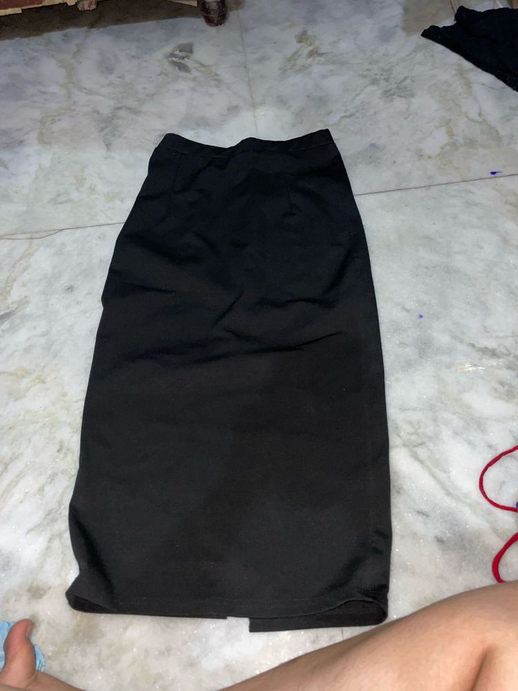 Classic Black Pencil Skirt