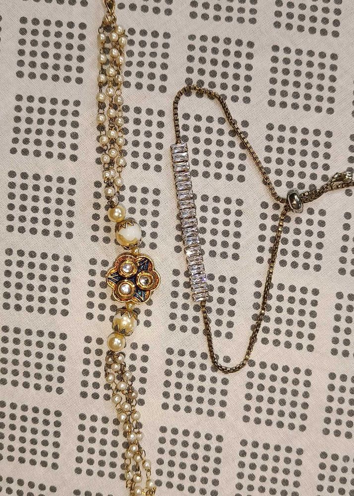 Elegant Pearl and Crystal Bracelets