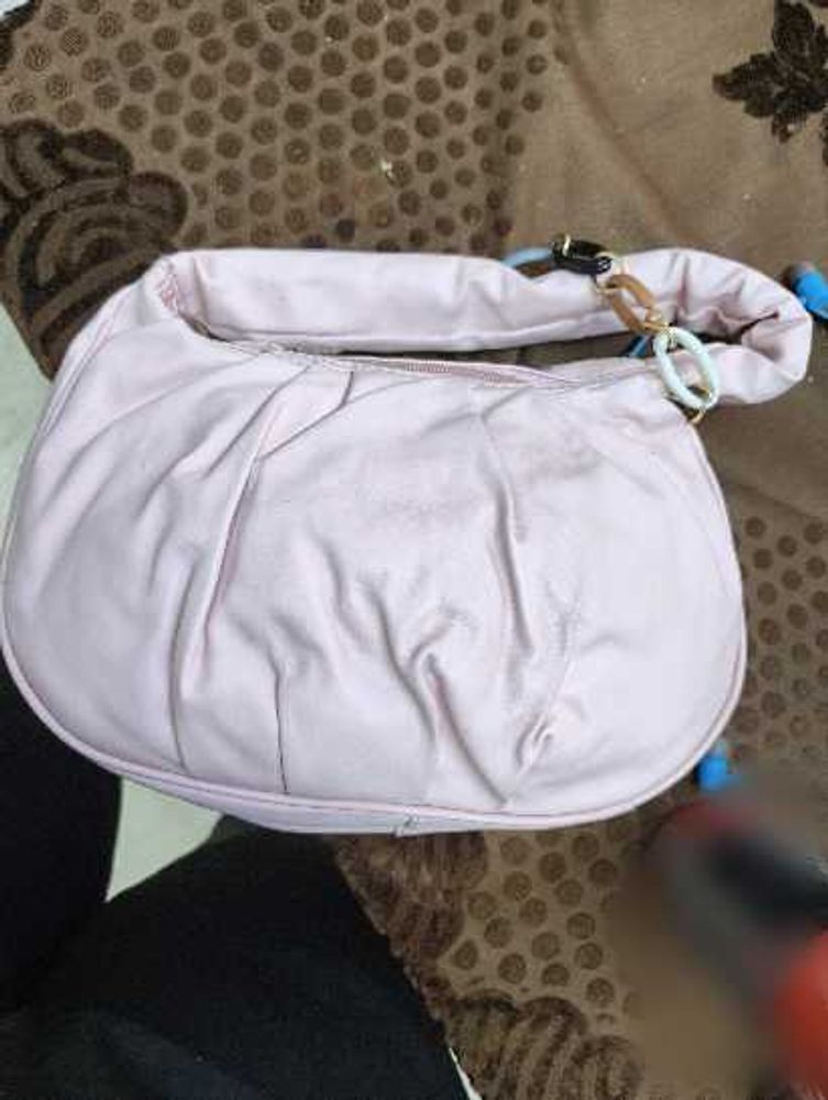 Chic Light Pink Hobo Bag