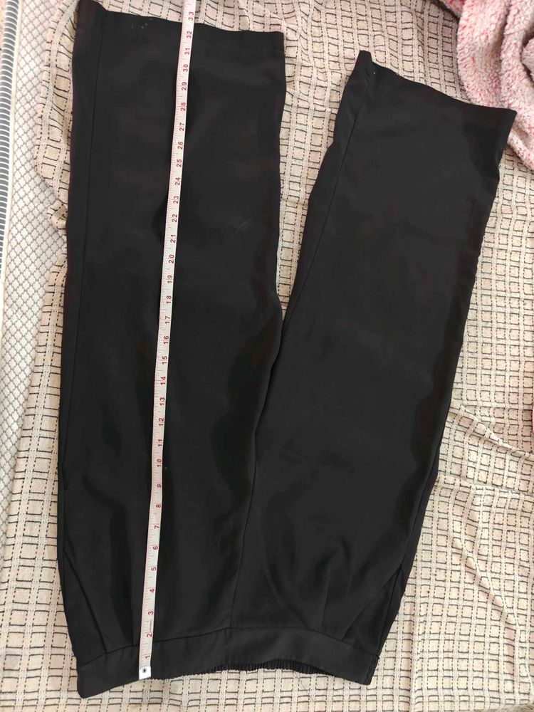 Black Wide-Leg Pants for Gym imported