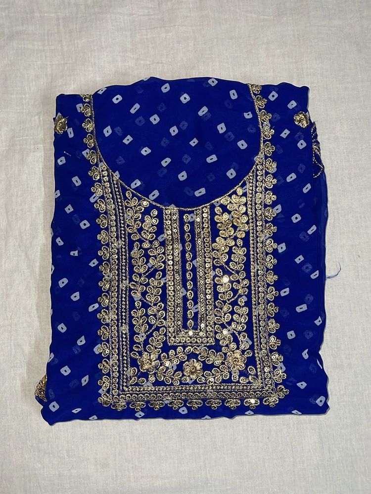 Y2k Unstitched hand embroidered suit