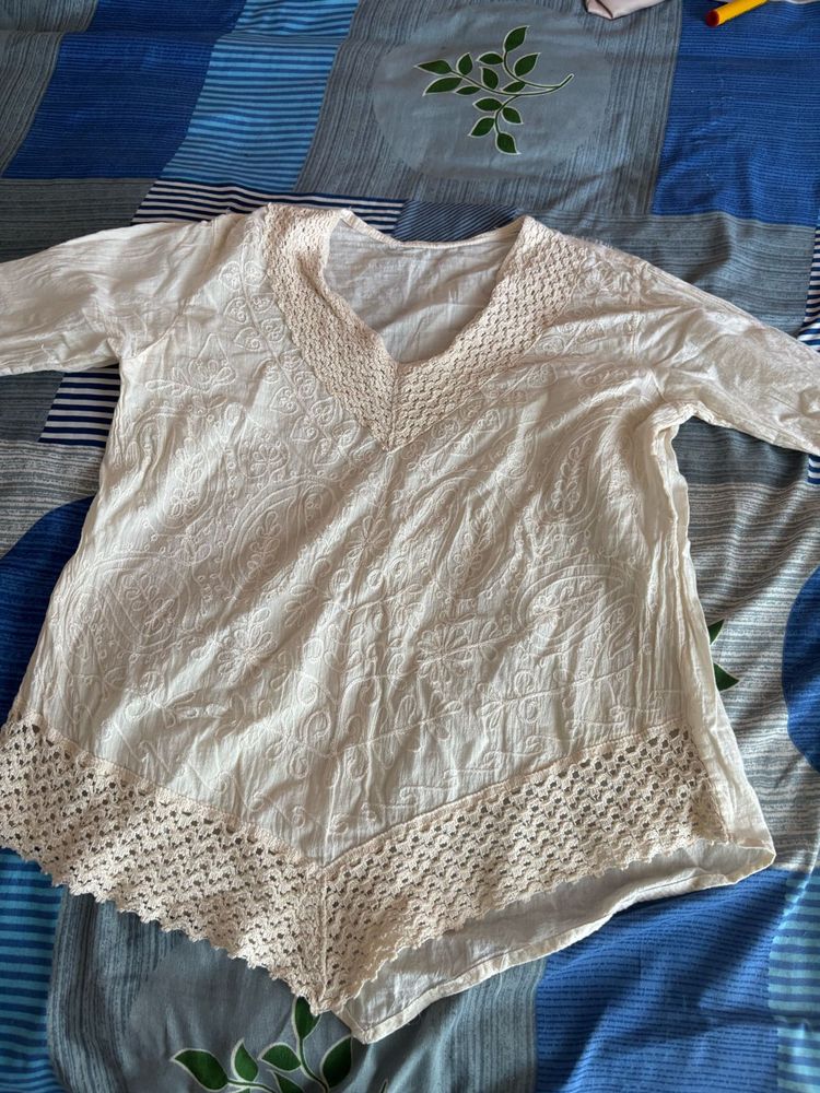 Boho Embroidered Tunic Top