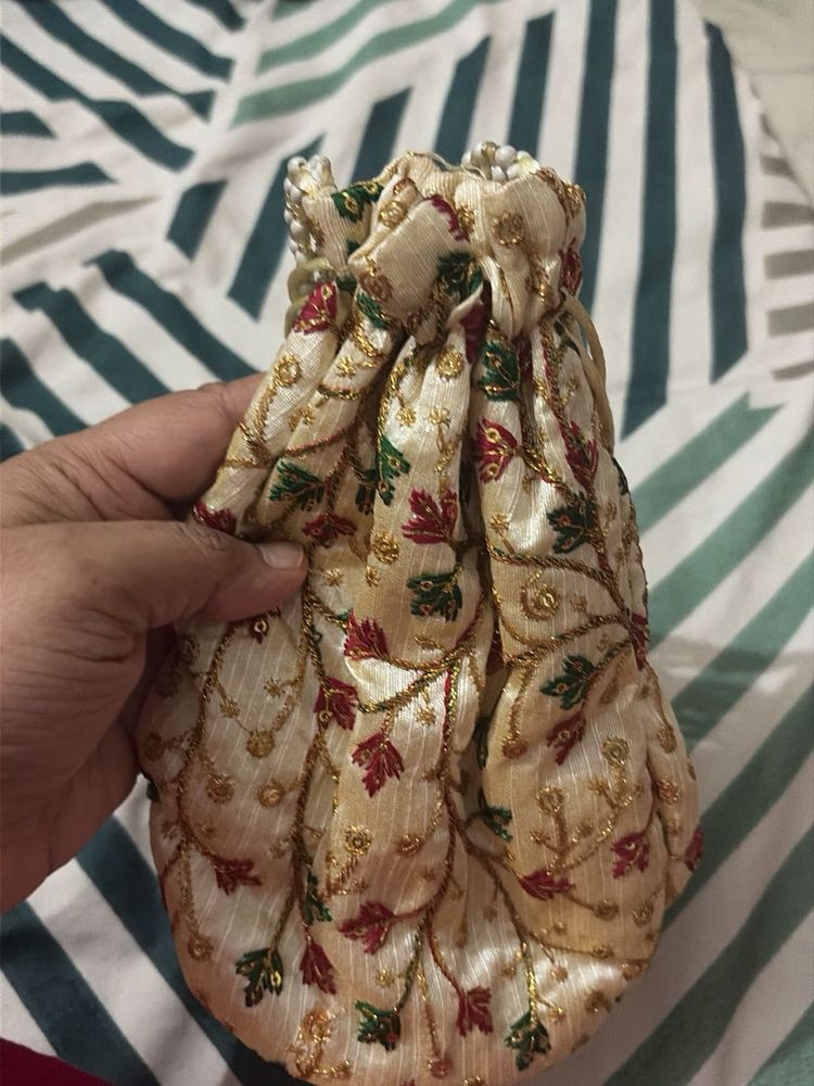 Embroidered Potli Bag