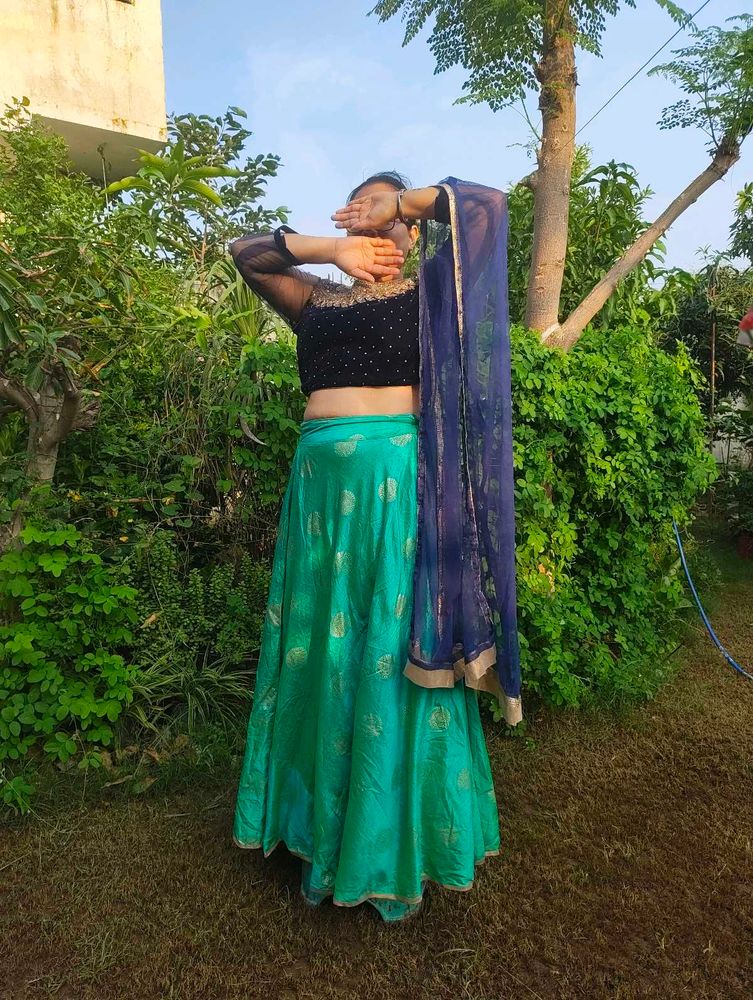 Stunning Teal Lehenga Choli