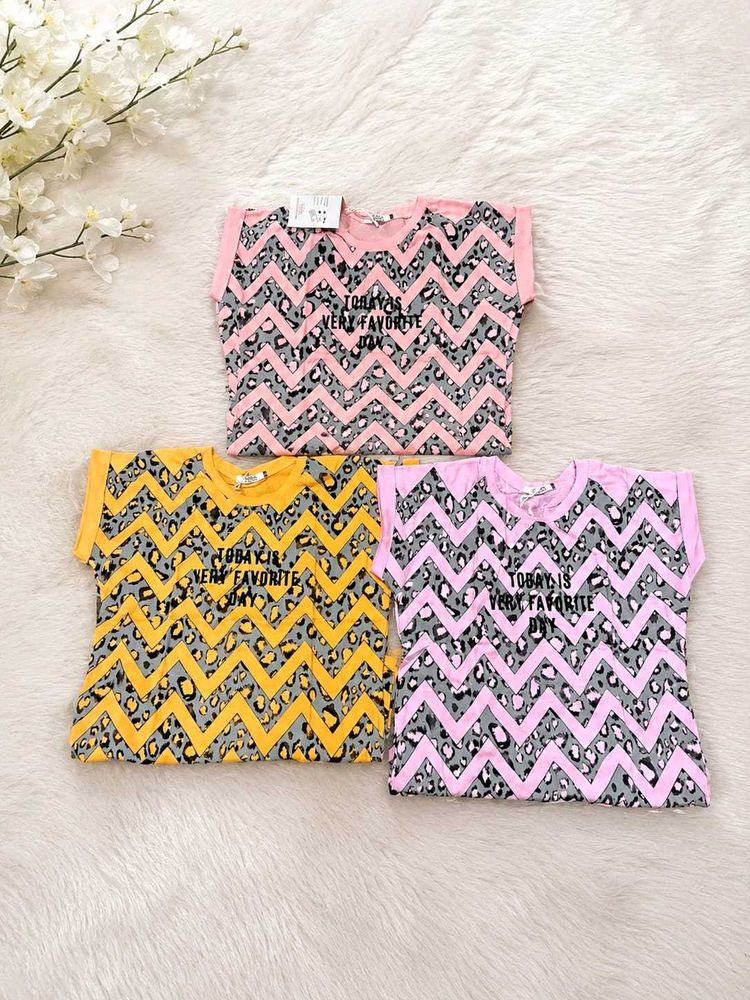 Cute Printed T-Shirts Set