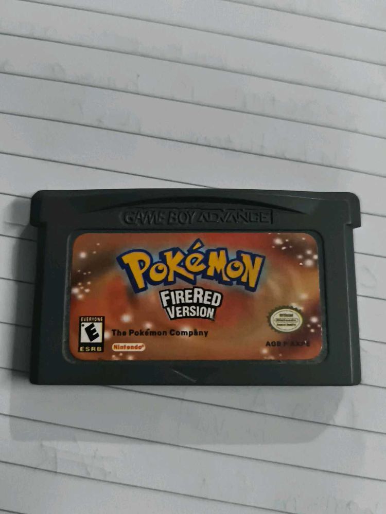 Pokemon FireRed Version Game Boy Advance Cartridge
