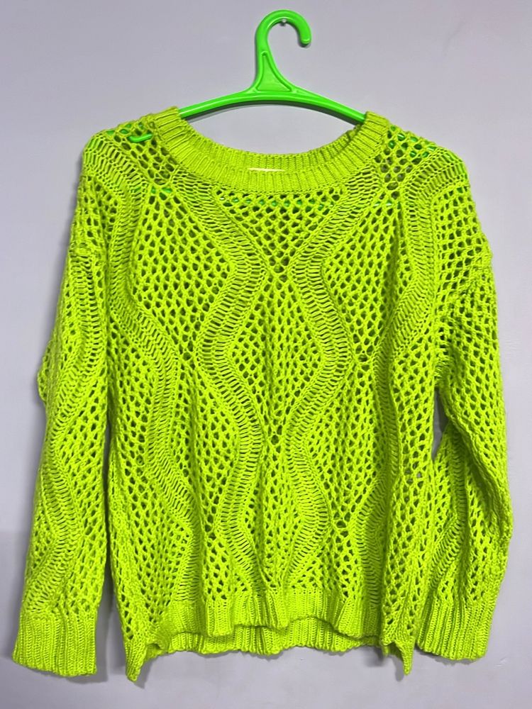 crochet top Neon Green Color