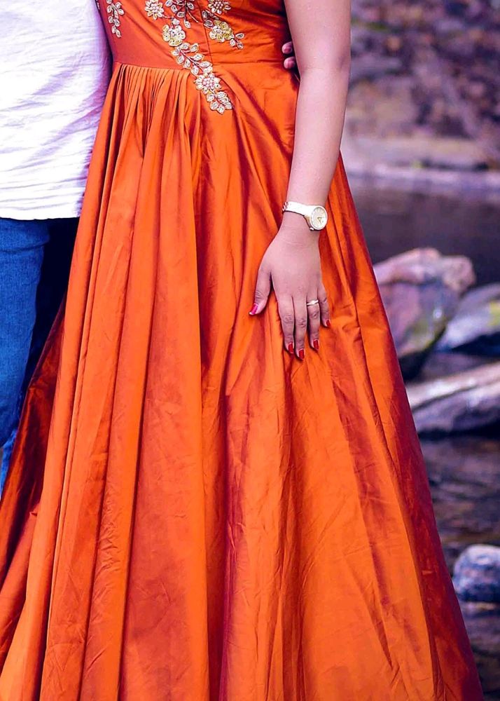 Heavy Flare Gown With Cancan