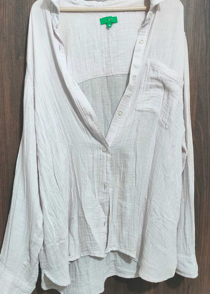 Lightweight Button-Up oversized Shirt