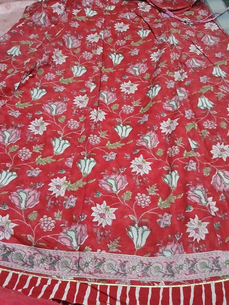 Red Floral Print suit