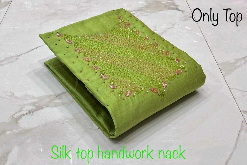 Silk Handwork Top