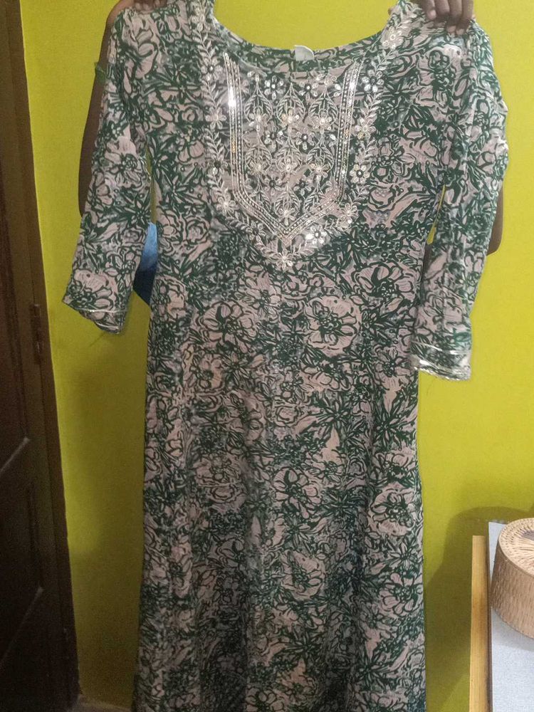 Floral Print Kurta