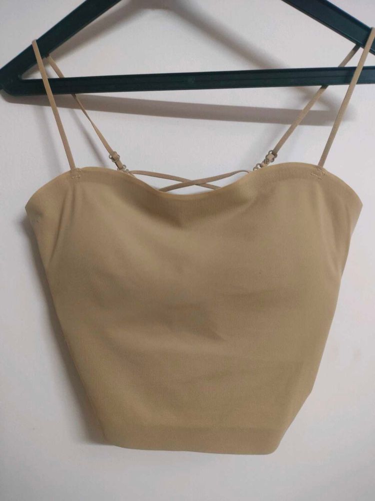 Beige Color seamless bralette