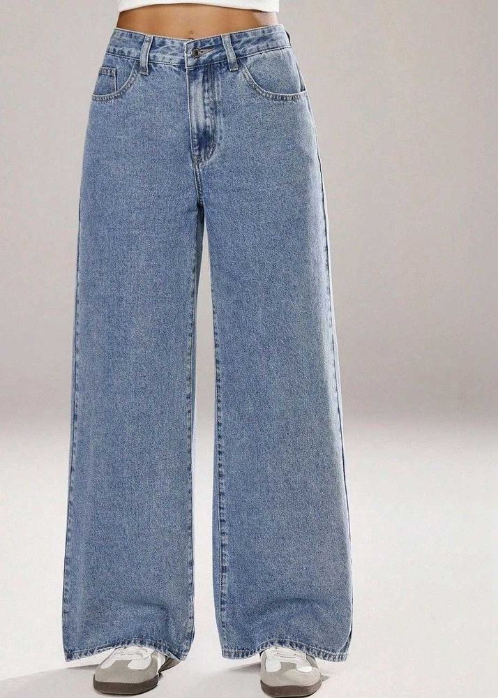 Light Wash Wide Leg Jeans