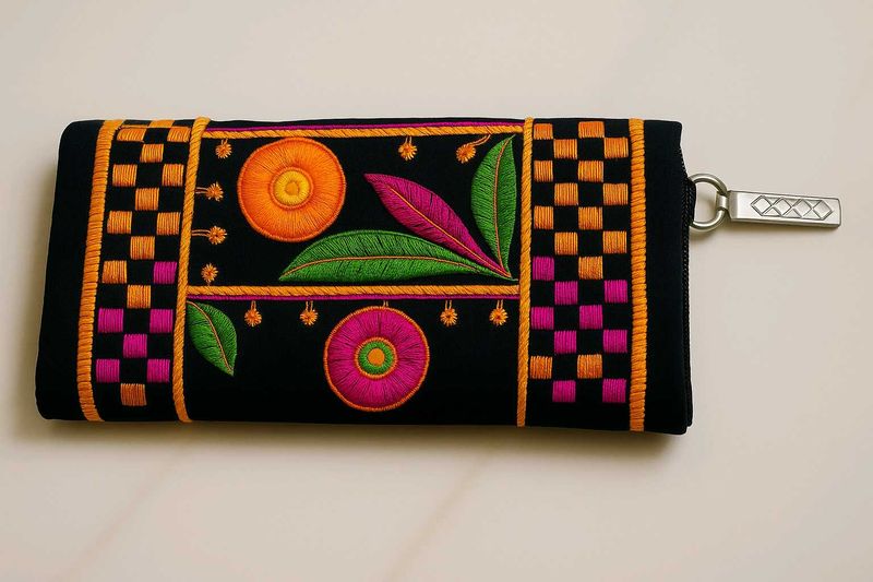 Embroidery Clutch Handbag