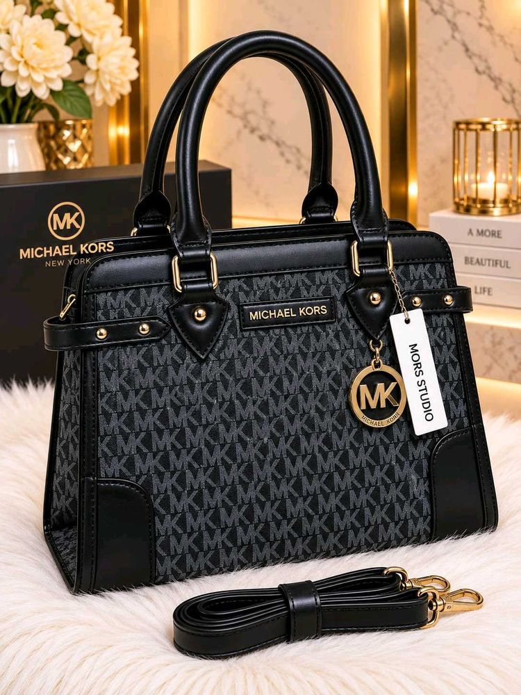 Michael Kors Monogram Satchel Bag