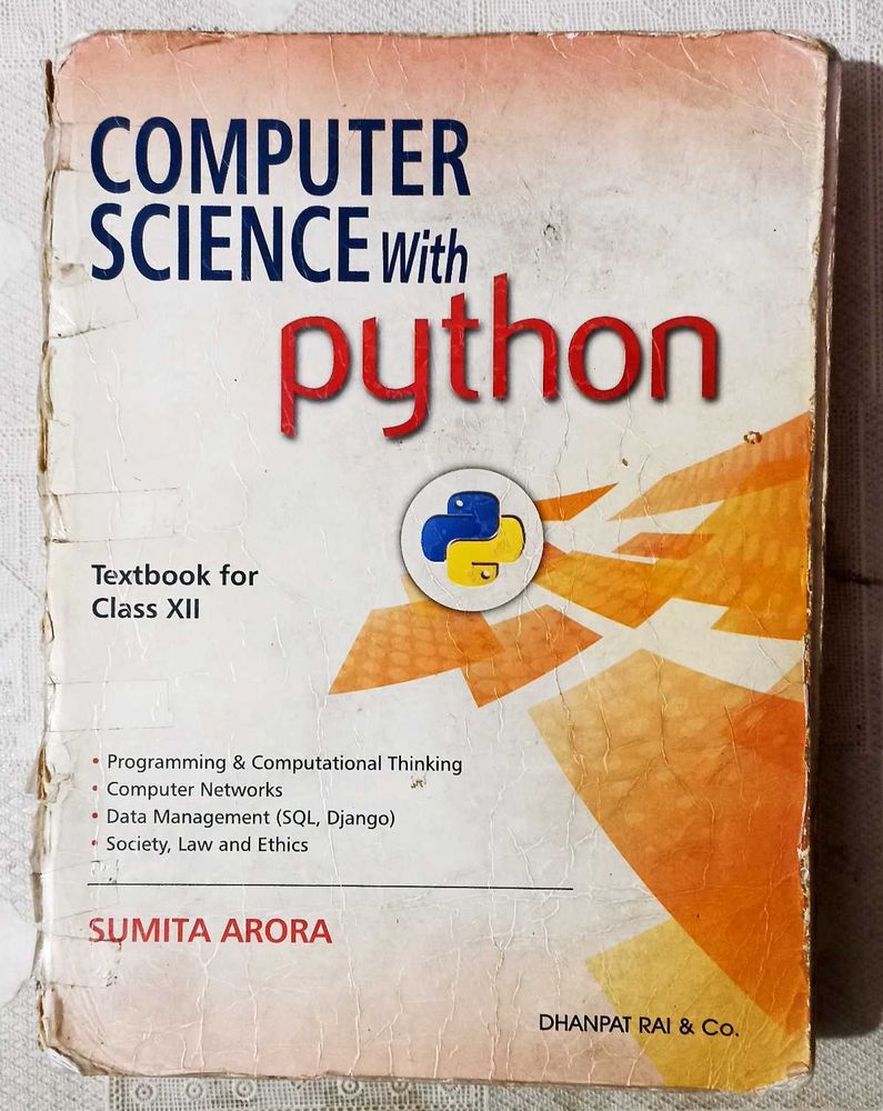 Computer Science with Python Class XII 12