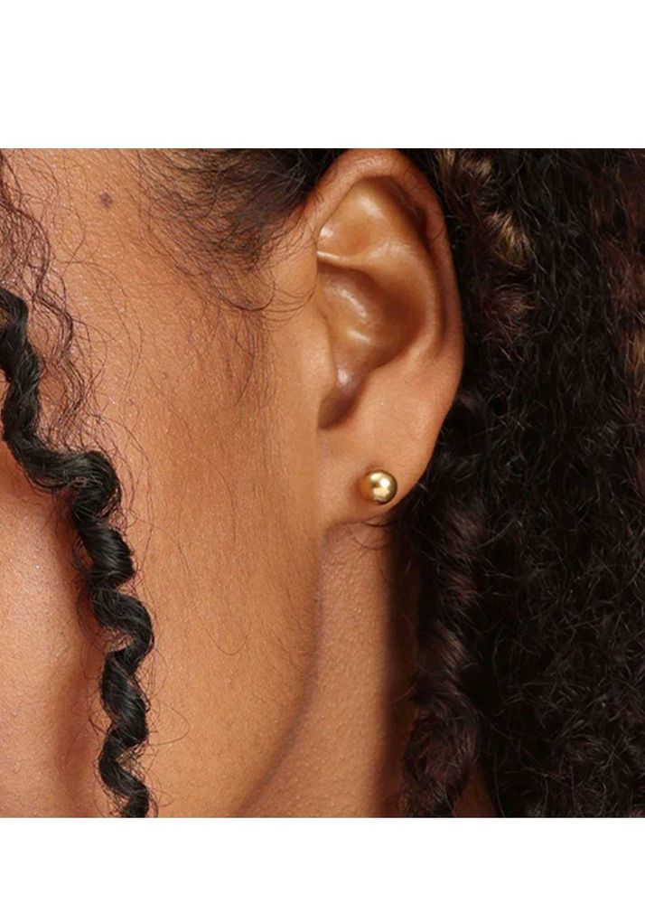 Gold Ball Stud Earrings from palmonas