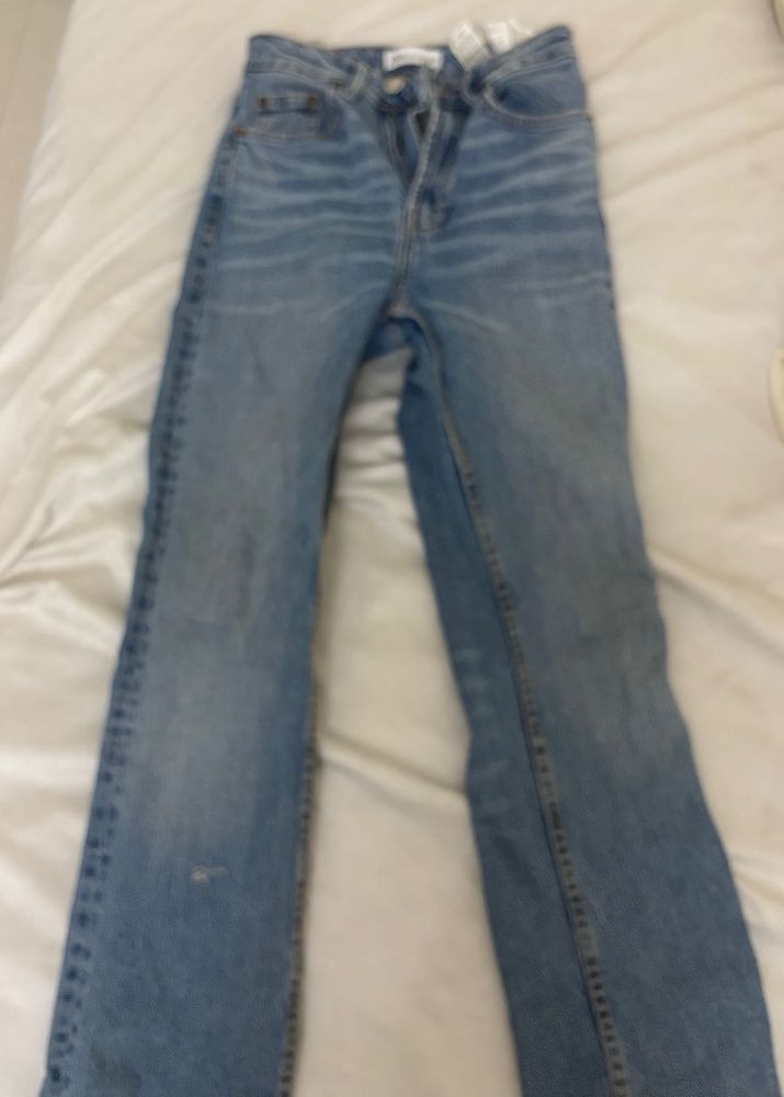 Classic Light Wash Denim Jeans