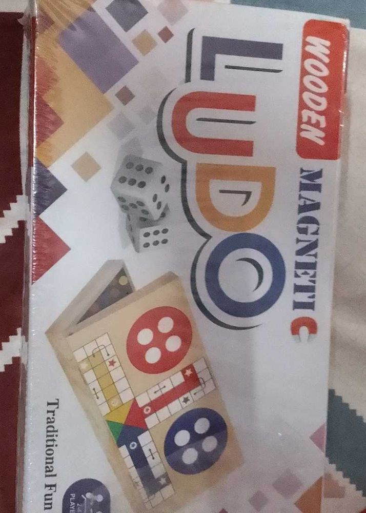 Wooden Magnetic Ludo Game