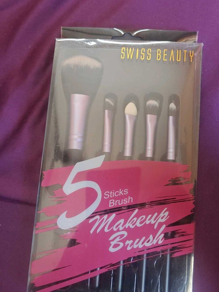 Swiss Beauty 5-Piece Makeup Brush Set