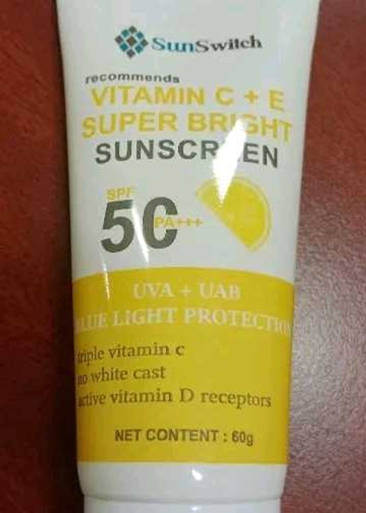 SunSwitch Vitamin C+E Super Bright Sunscreen