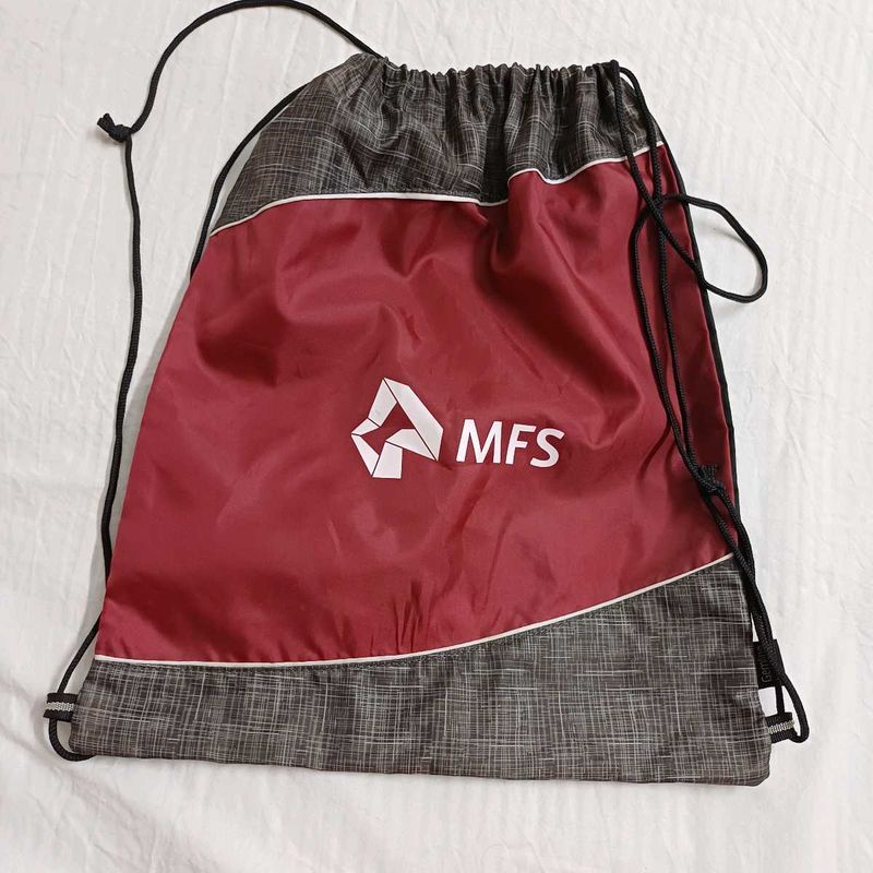 US Brand - New Maroon Gemline Drawstring Bag