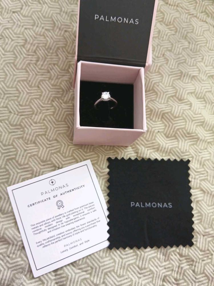 925 silver Palmonas Diamond Ring with Certificate