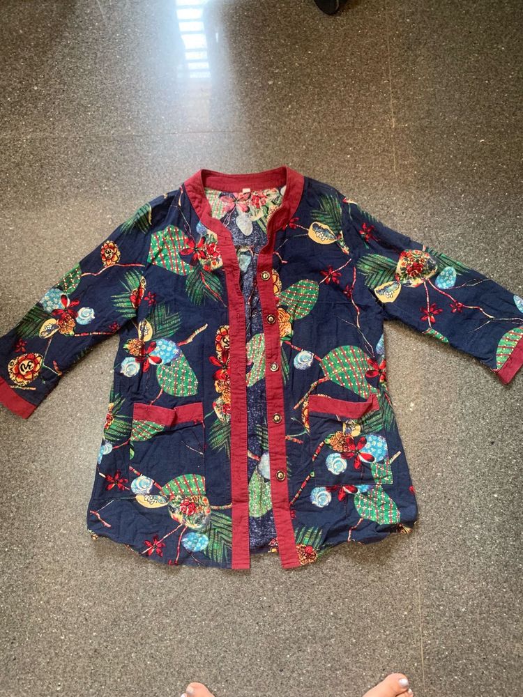 Floral Print outlayering piece