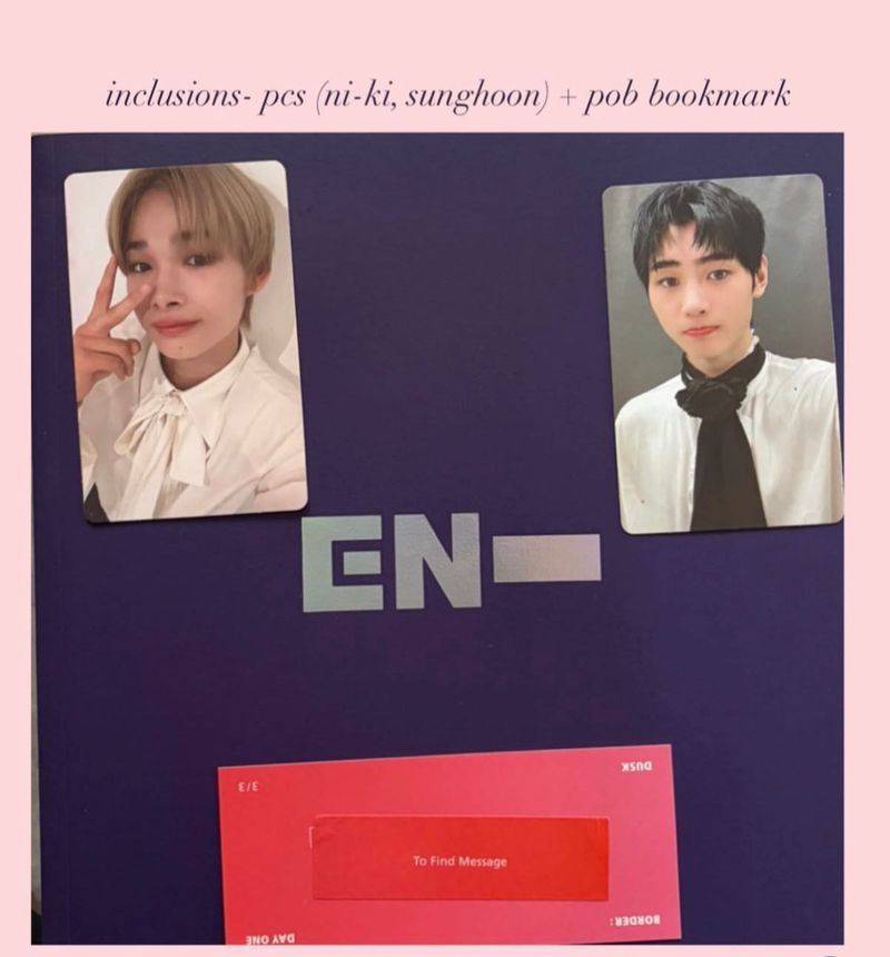 enhypen border day one album (kpop albu