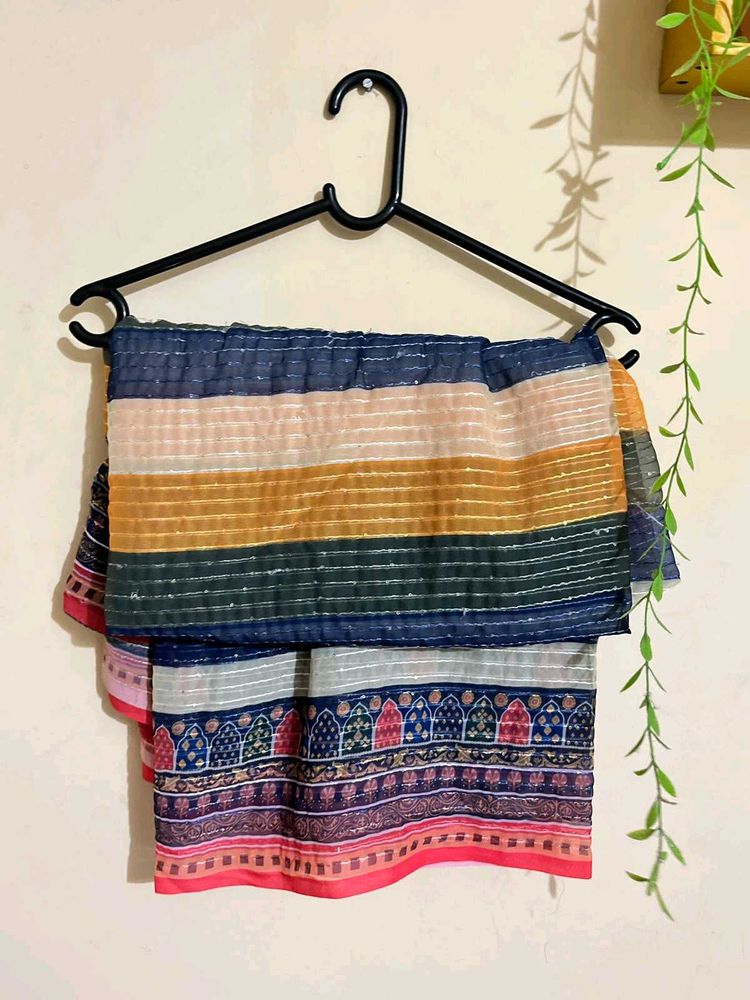 Multicolored Saree (Alia trend)